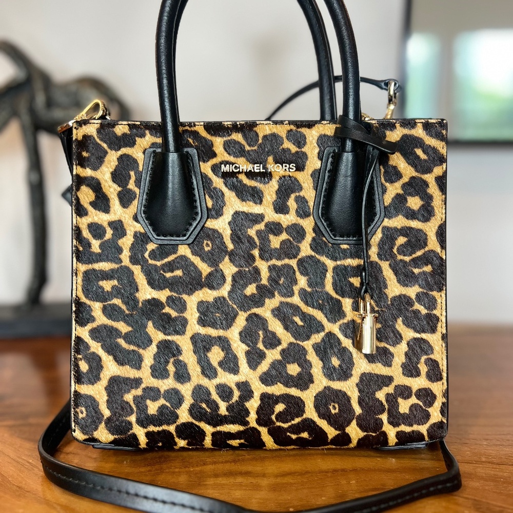 Real Cow Hair- Leopard Print Michael Kors Purse